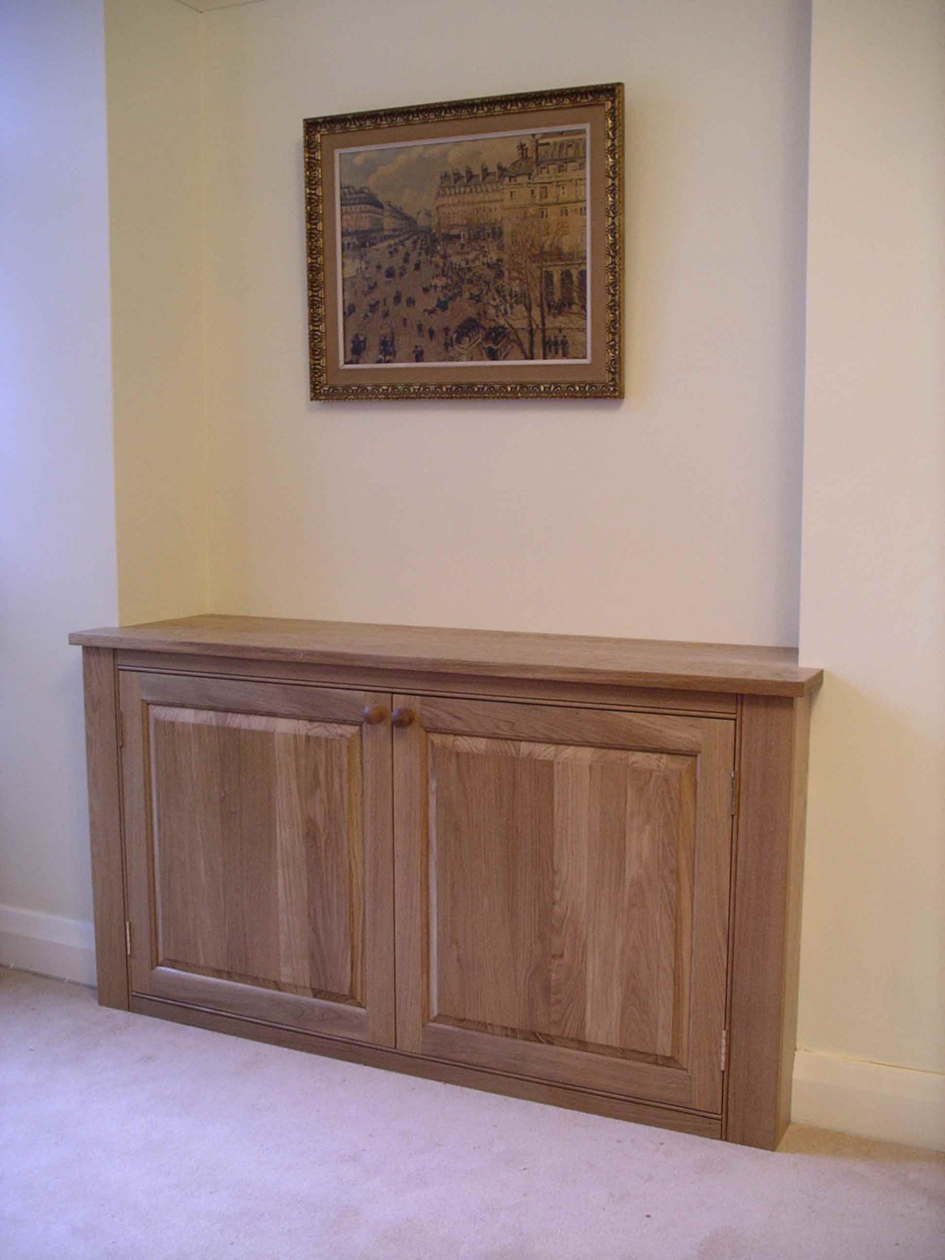 fitted oak alcove Peter Henderson Furniture, Brighton, UK