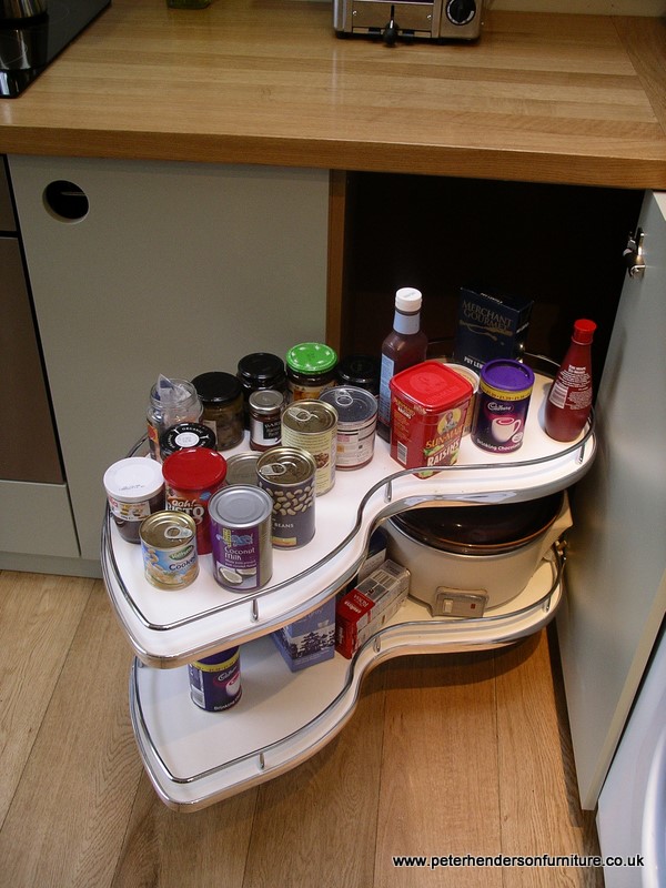 corner cabinet pull-out unit made by Hafele
