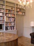 fitted bookcase by Peter Henderson Furniture makers of bespoke joinery