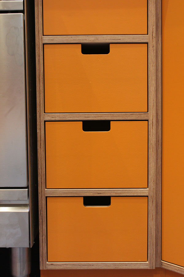 4 drawer kitchen cabinet birch ply