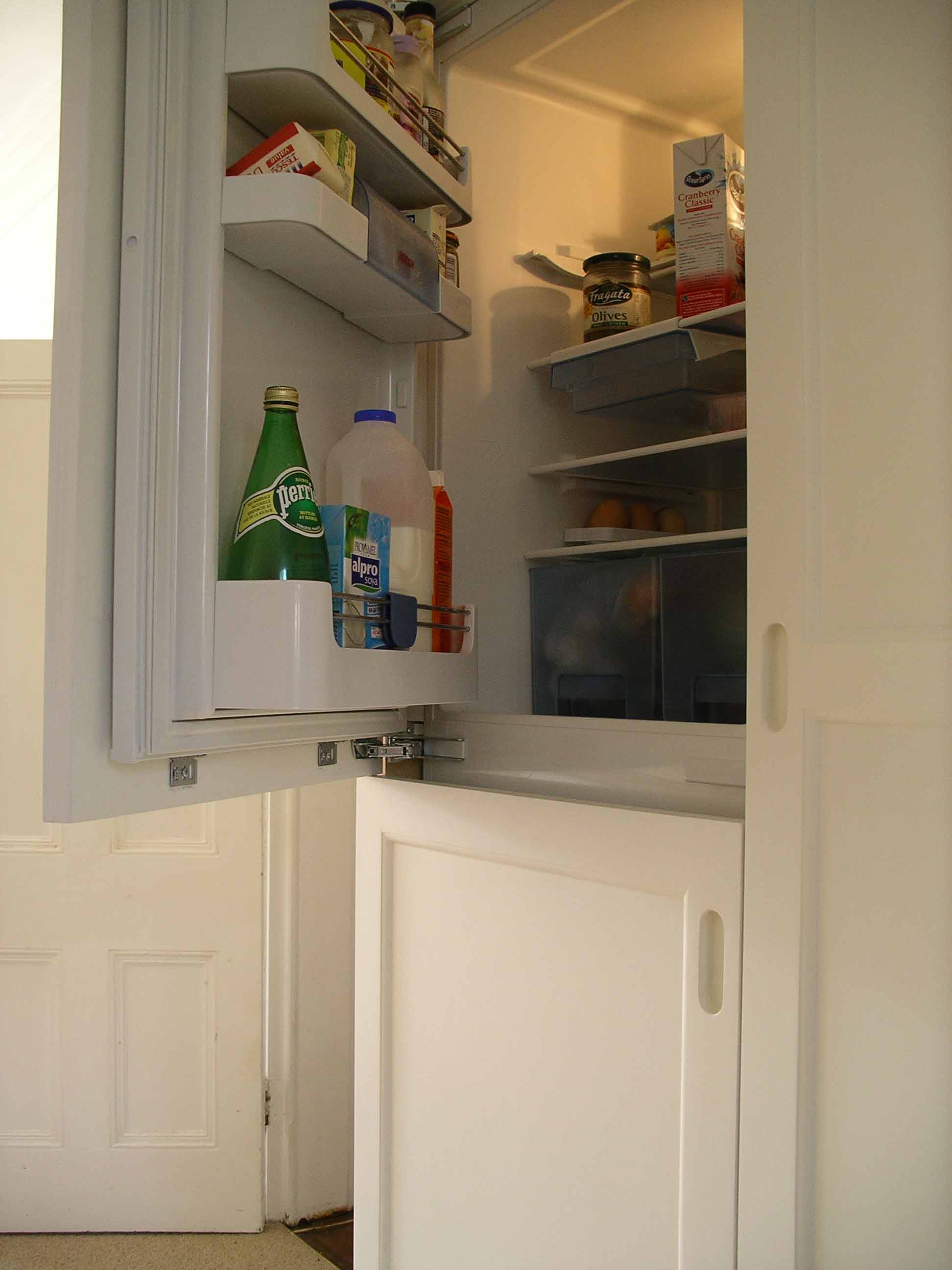 bespoke kitchen with integrated fridge