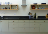 hand built painted kitchen
